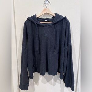 Navy blue free people hoodie